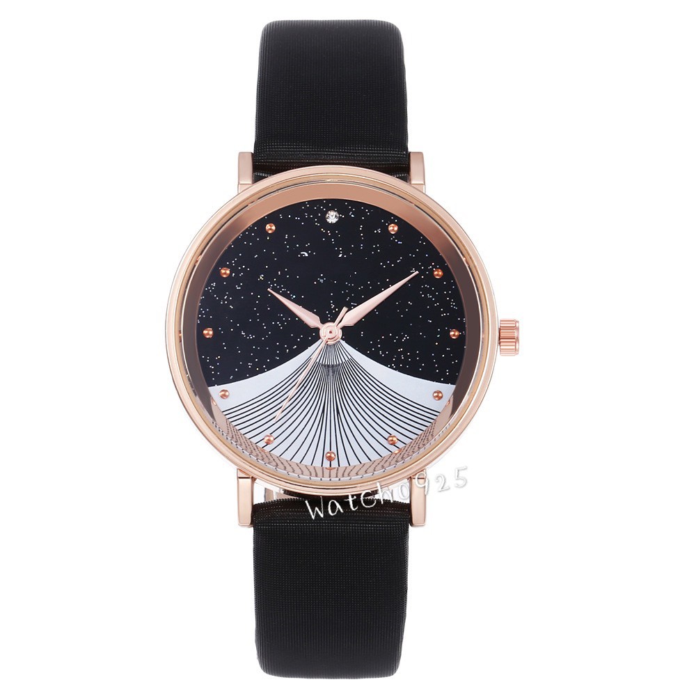 Berlian imitasi Quartz Watch Mode Belt Perhiasan Starry Virgin Table Jam Tangan Wanita J66