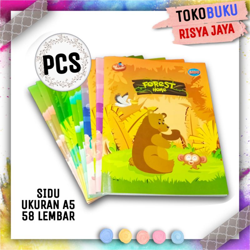 

Buku Tulis SIDU Ukuran A5 58 Lembar