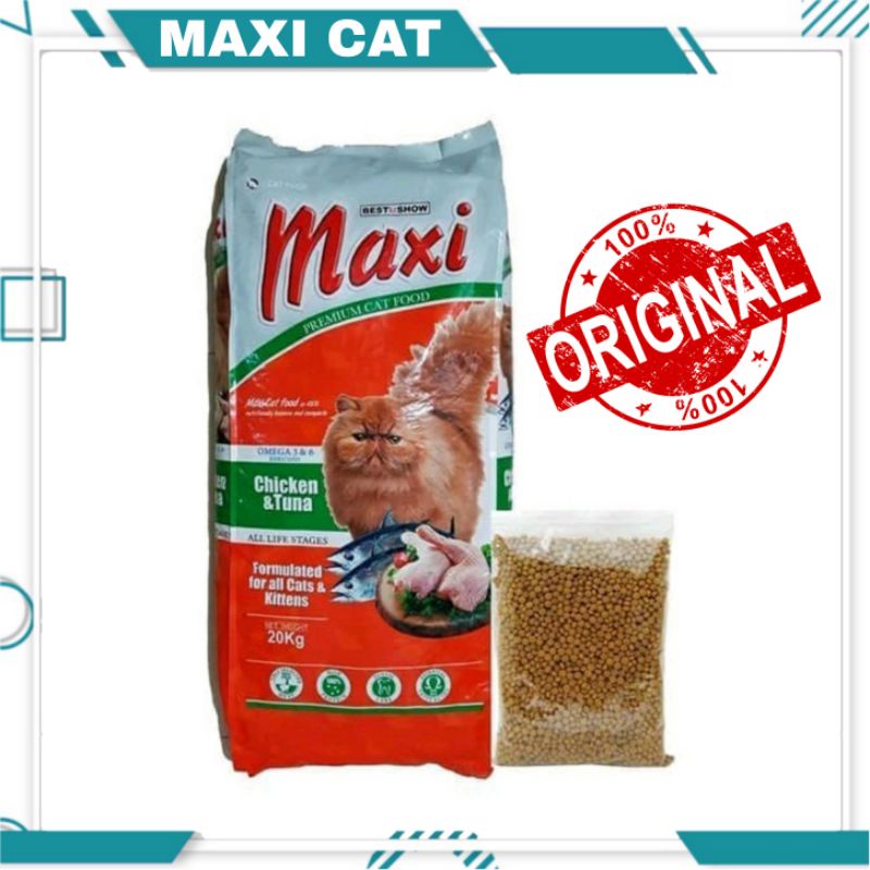 MAXI CAT Food Chicken Tuna / Maxi Makanan Kucing Untuk Semua Umur