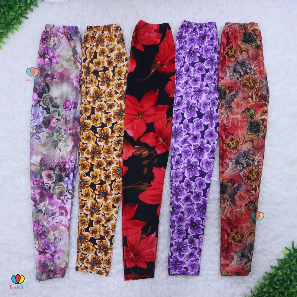 Legging Motif Dewasa fit to M /  Leging Ketat Bahan Adem Fashion Perempuan Celana Panjang Wanita