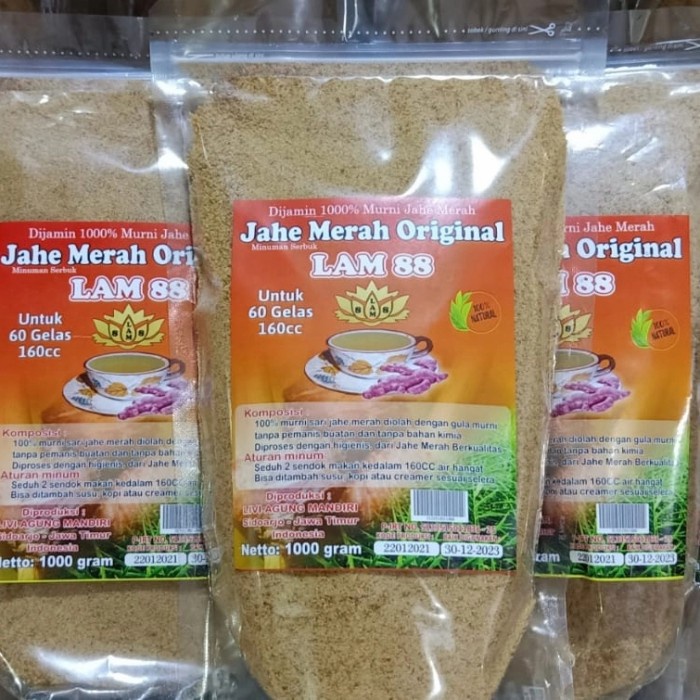 

jahe merah original lam 88 1000gram (BERKUALITAS)