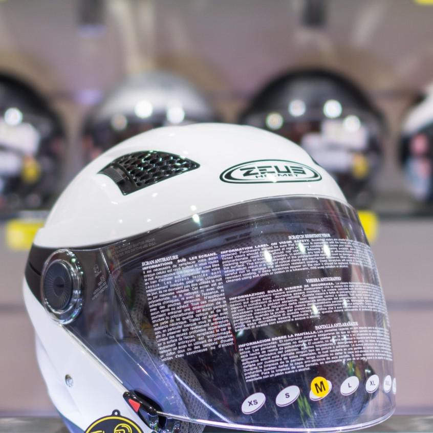 HELM ZEUS ZS610 GLOSSY HALF FACE.. SOLID ZS-610 ZEUS..BANYAK WARNA