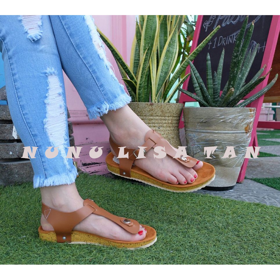 NLT Sandal Sendal Wanita Terbaru Jepit Tali Belakang