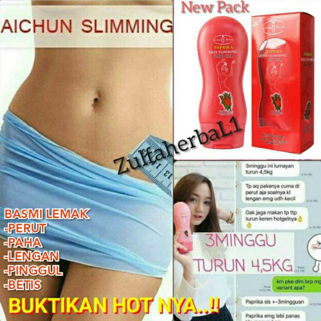 Cream Pelangsing AICHUN BEAUTY SLIMMING PAPRICA Herbal