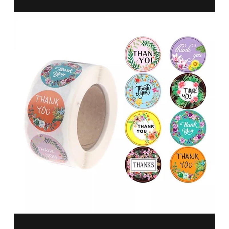 Helloladies stiker online shop thank you for order isi 500pcs