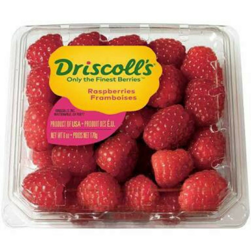 

Driscolls raspberry import USA | buah rasberri | 170 grm