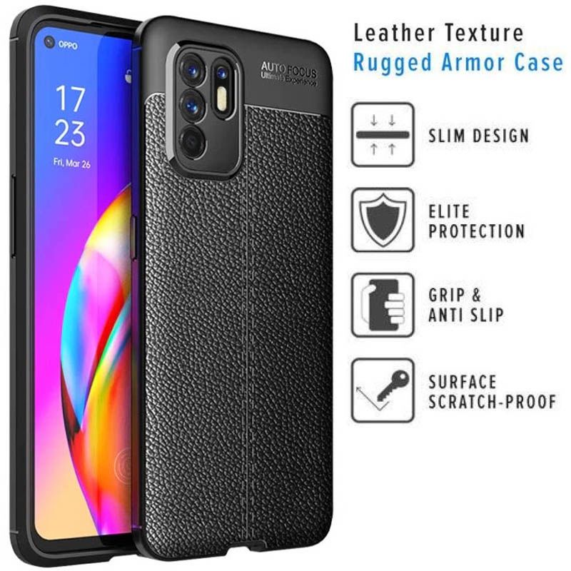 OPPO RENO 6 4G 6 PRO 7Z 7 8Z 5G AUTO FOCUS SOFTCASE LEATHER CASE KULIT JERUK SILICONE CASING TPU COVER SHOCK PROOF