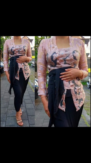 SALE !! Set kebaya jadi motif anggrek