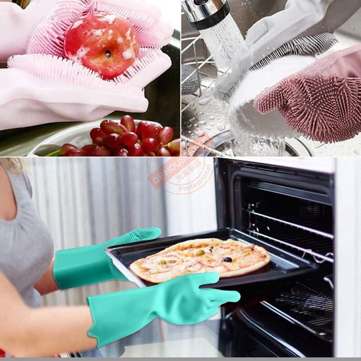 rubber kitchen gloves/mitten/sarung tangan dapur