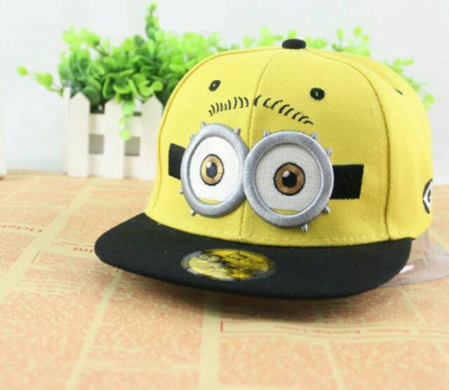 Topi Snapback/Baseball /Topi karakter motif Kartun Minion dan Cars unisex Pria dan wanita