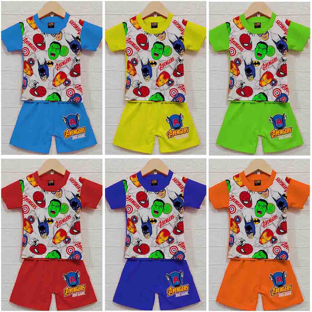 MKids88 - Baju Setelan KAOS Anak / Bayi Avenger