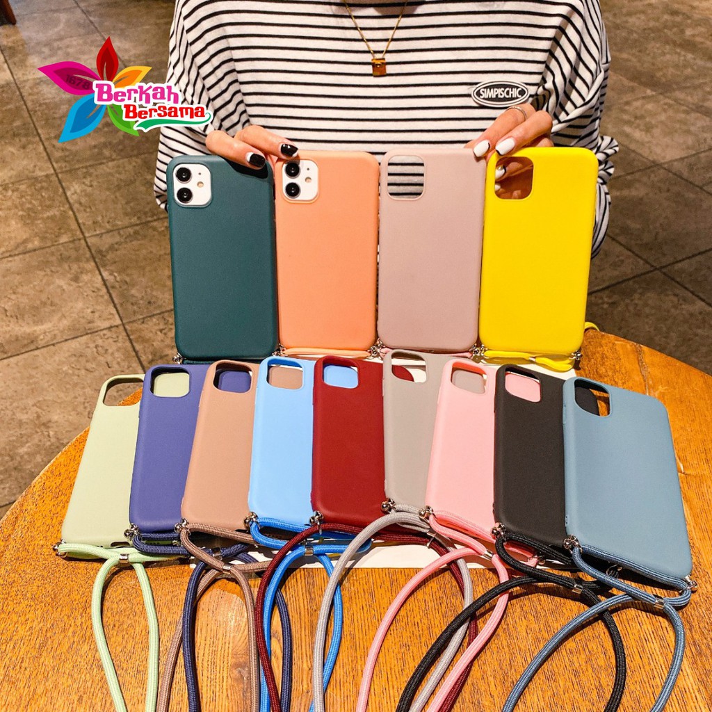 SOFTCASE SLINGCASE TALI LANYARD CANDY SAMSUNG  J4 2018 J4+ J330 J3 J4 PRIME PRO CORE BB3324