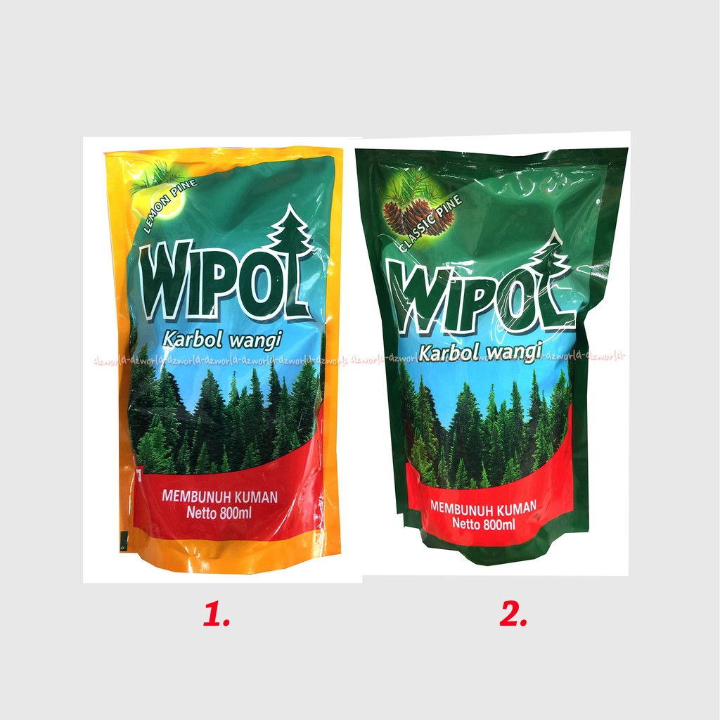 Wipol karbol Wangi membunuh Kuman 780ml Lemon Pine Classic ...