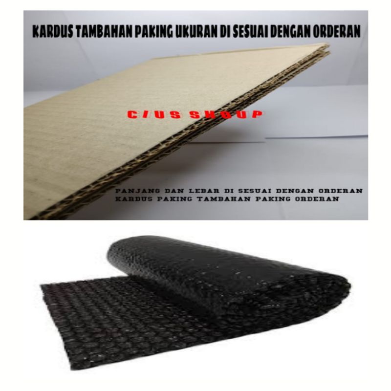 BUBBLE WRAP DAN KARDUS TAMBAHAN PAKING PRODUK ANDA