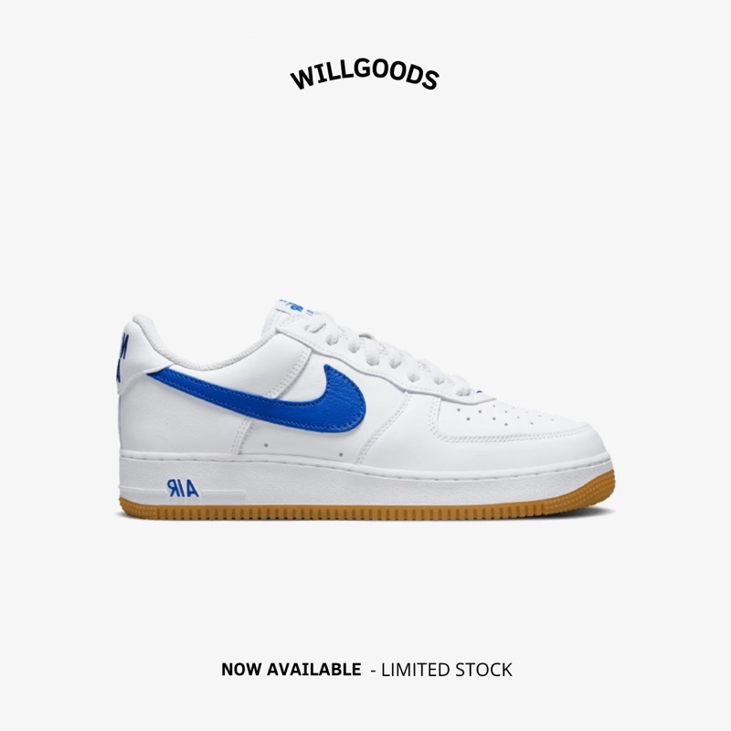 Nike Air Force 1 Low Retro White Royal Blue Gum Unisex Original Resmi BNIB