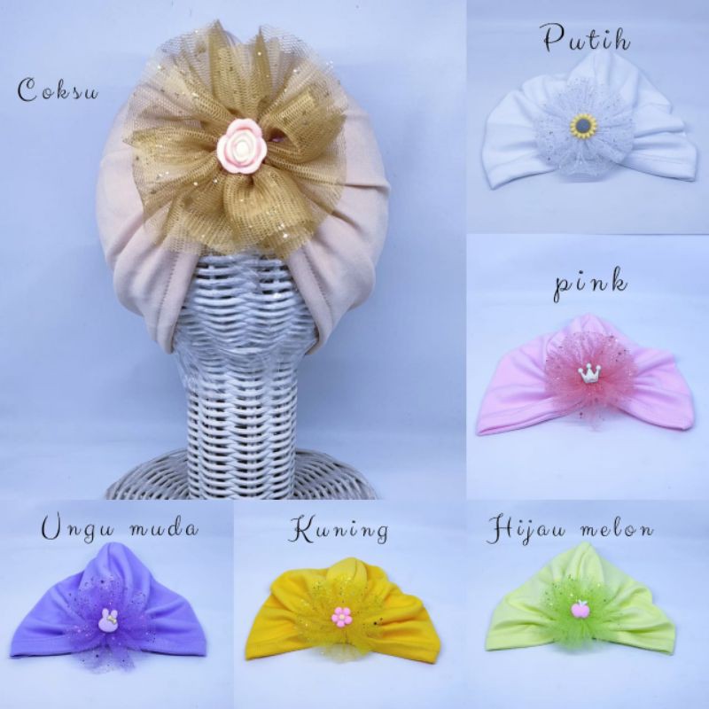 Turban anak Bunga Tile