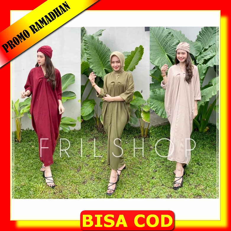 Baju Kaftan Mewah Jumbo Terbaru Gamis Kaftan Lebaran Modern Maharani , Kaftan Terlaris Kaftan Polos 