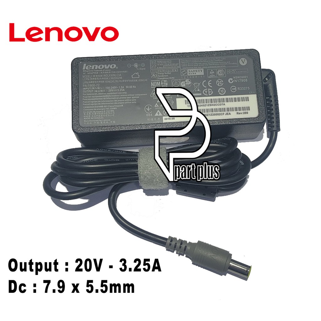 Charger Adaptor Original Lenovo T410 T420 T430 X220 L412 20v-3.25A JARUM