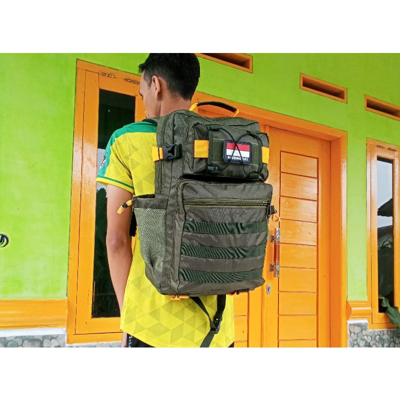 TAS RANSEL ARMY=TAS TACTICAL=TAS BERKWALITAS(FREE LOGO RANDOM)