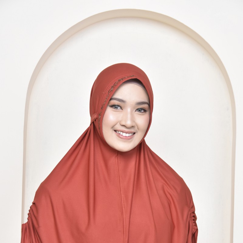Hijab Instan Jersey Renda Terbaru Khimar Rempel Jumbo Kerudung Bordir Jilbab Termurah