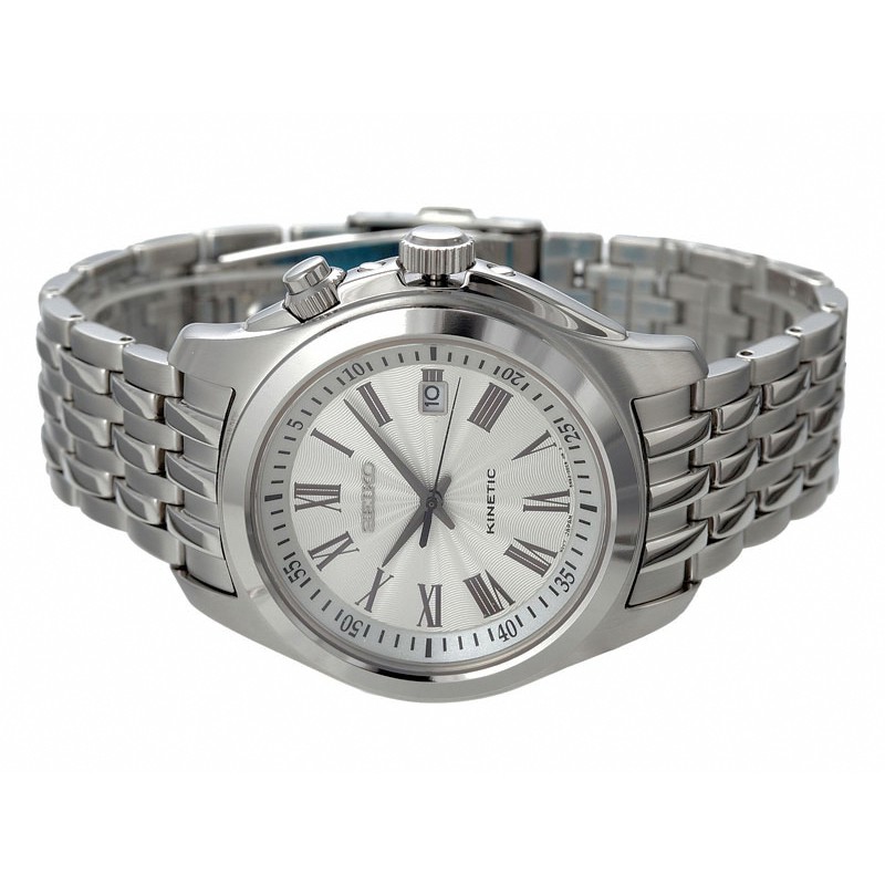 Seiko Kinetic SKA467P1 Classic Man White Dial | Jam Pria SKA467