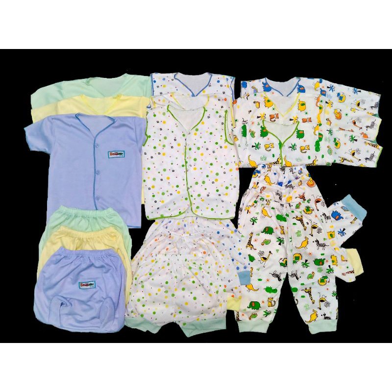 paket hemat baju bayi newborn isi 18