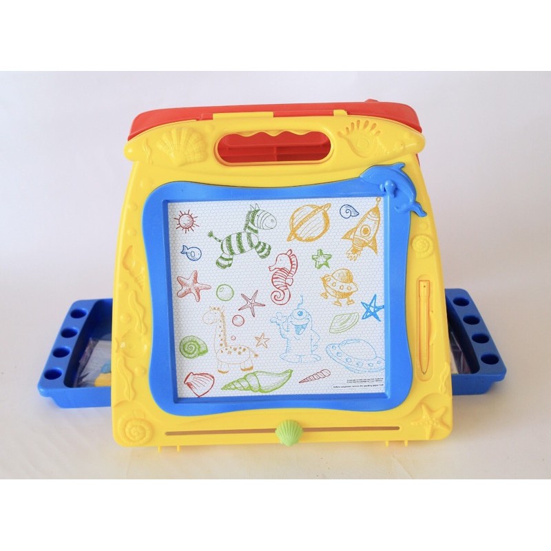 

mainan edukasi papan tulis anak/mainan papan tulis magnet/magnetic drawing board 2in1