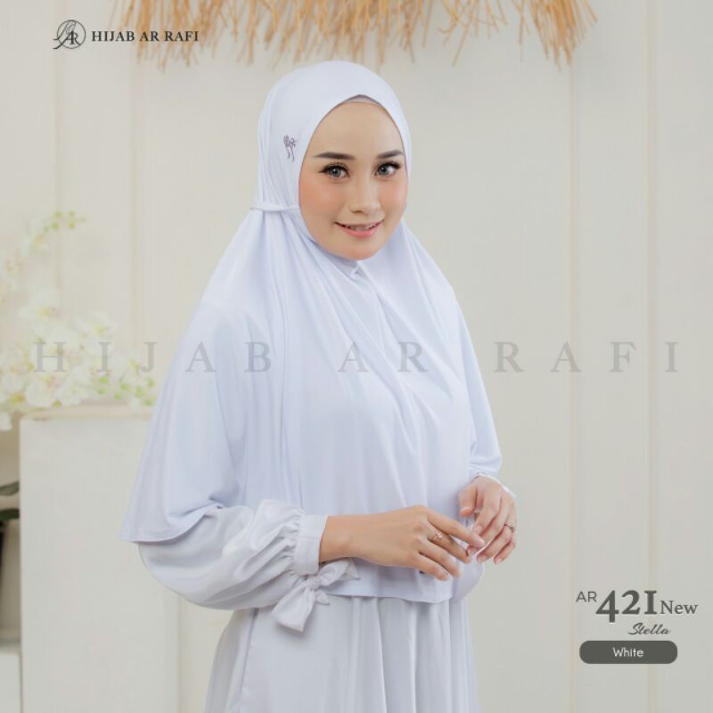 Arrafi hijab jilbab instan AR 421 new-White