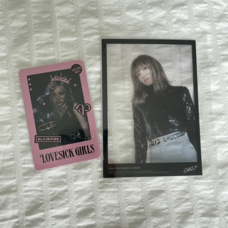 [take all] Blackpink Rosé playing card pob lsg rose + Lisa 0327 vol 1 pet pc photocard