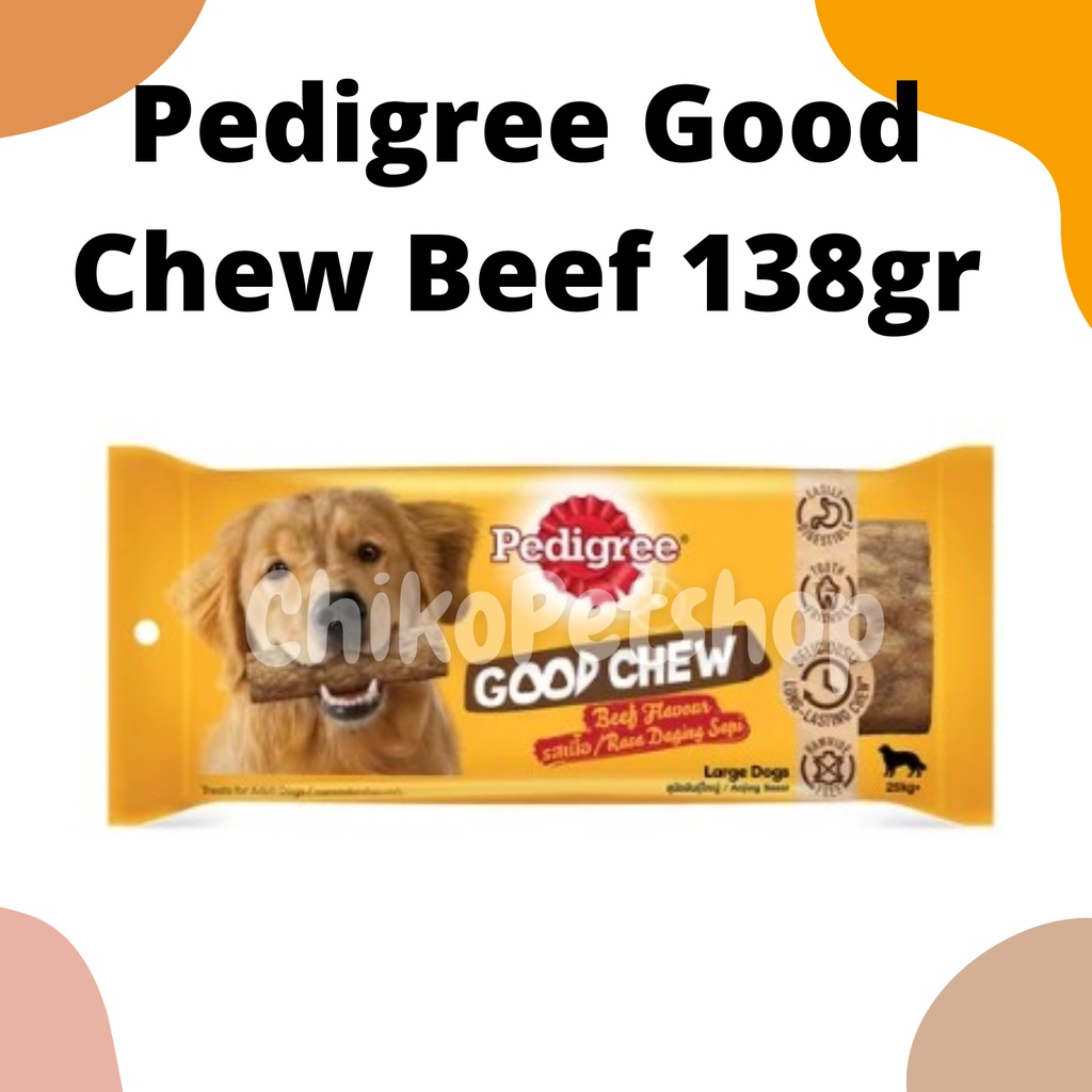 Makanan Anjing Pedigree Good Chew Beef 138gr