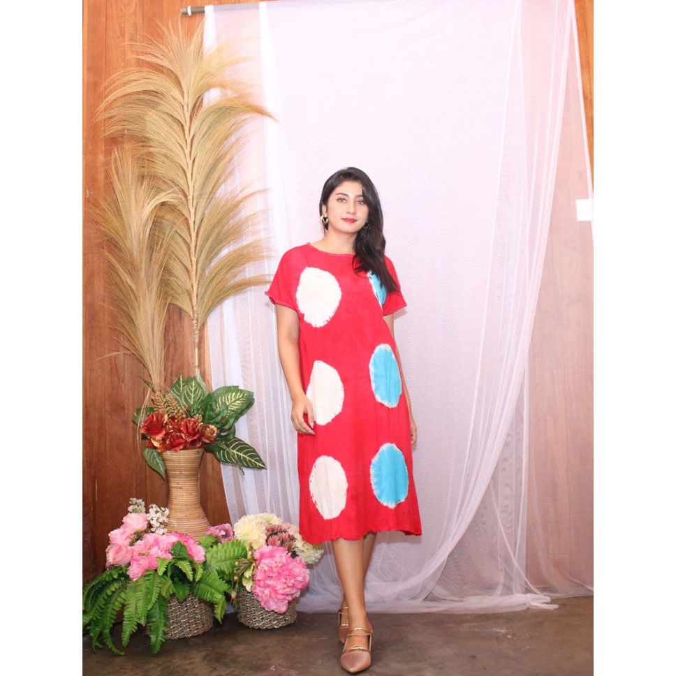 Dress Bali Jumbo - Dress Wanita Casual Dress Tie dye Jersey