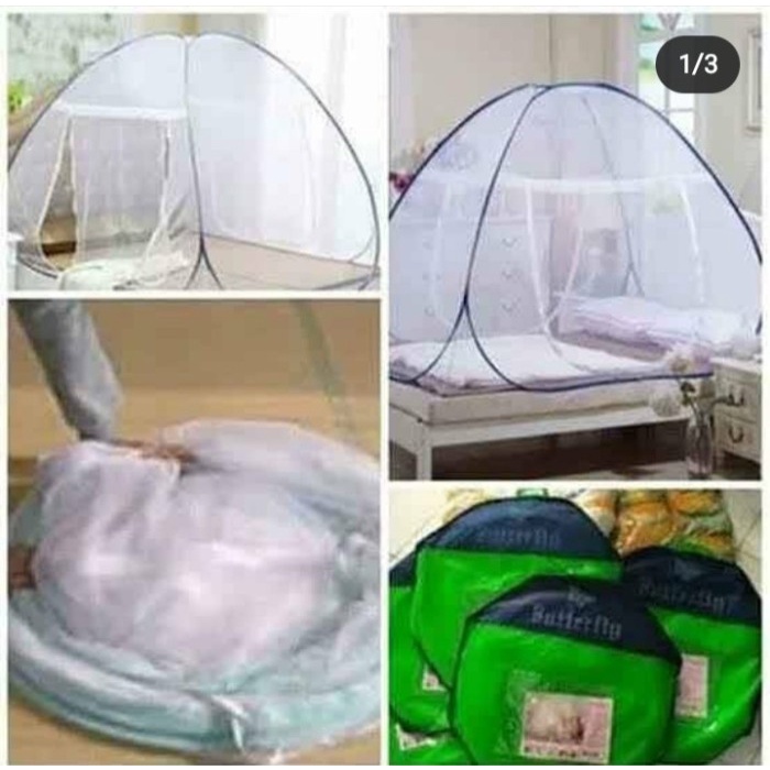 Kelambu Anti Nyamuk Dewasa Tenda Kelambu Lipat Tempat Tidur