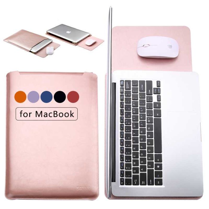 Leather Sleeve Case for Macbook Pro 2016 Touch Bar &amp; Macbook Air