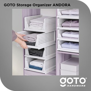 Goto Andora Clothes Organizer Rak Sekat Lipat Laci Lemari Pakaian Baju