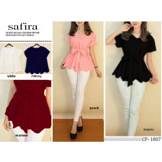 [Safira2 RO] Blouse Wanita Twiscont Varian Warna