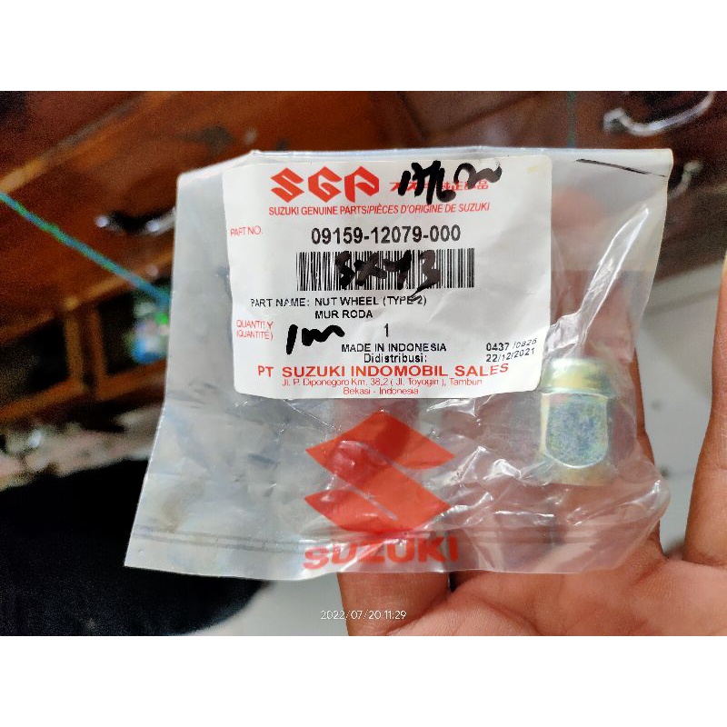 nut wheel, mur roda velg Suzuki apv karimun estilo ertiga ori sgp