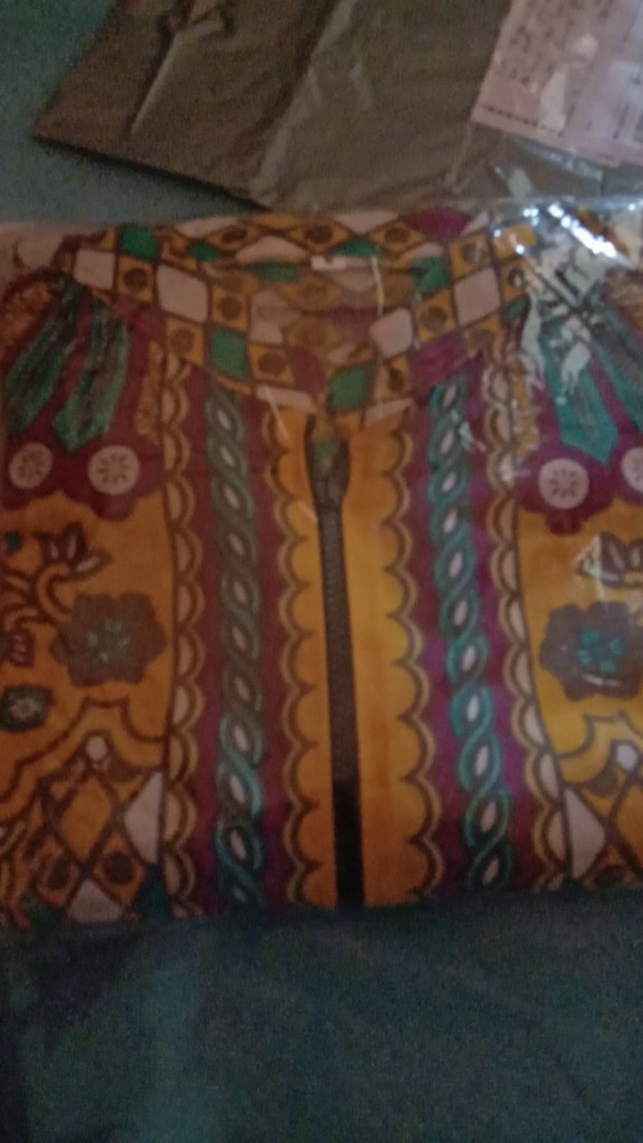 Tunik Sogan M L Xl Xxl.seno Mahkota Liris Merak Kembang.batik Pekalongan.dp