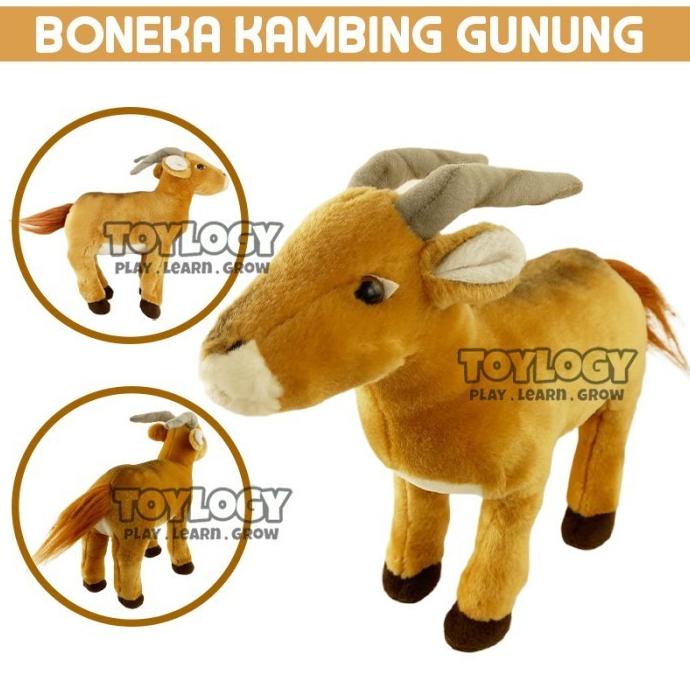 Boneka Kambing Gunung Binatang Mountain Goat Stuffed Plush Doll