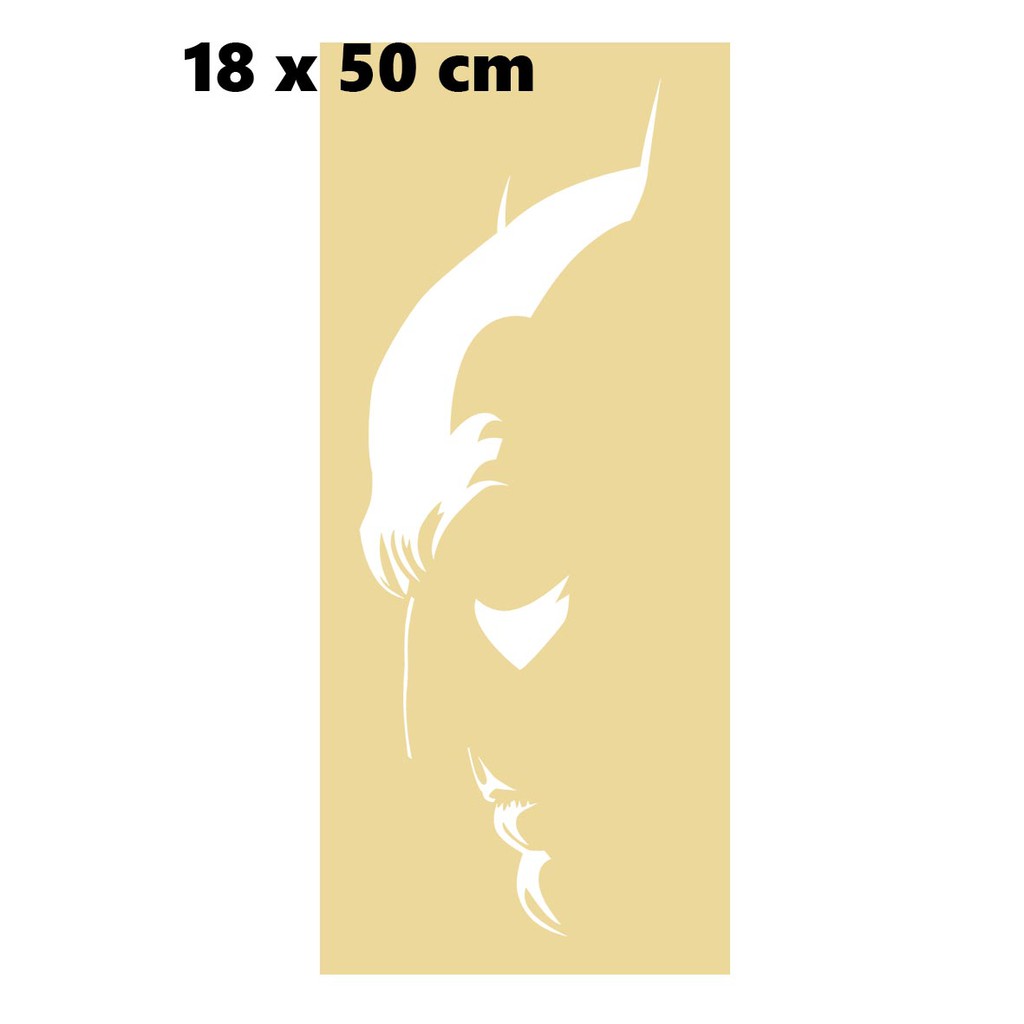 

Sticker Cutting Vinyl Reflektif Siluet Batman Samping 18 x 50 cm