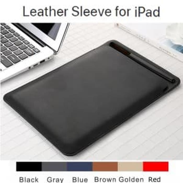 iPad Pro 11 Inch 11" 2020 Leather Case Sleeve Pouch Sarung Tas Kantung Slot Pencil Holder
