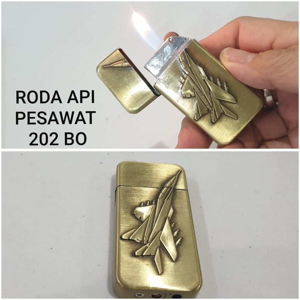 Best Item! KOREK API PESAWAT 202 BO MANCIS PEMANTIK RODA LIGHTER