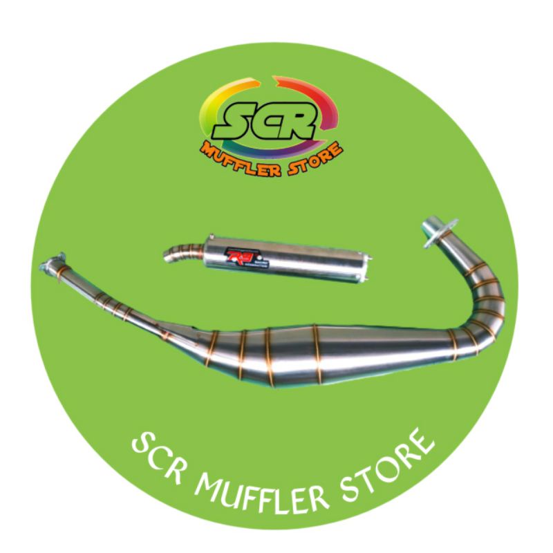 knalpot racing R9 satria 2 tak / satria hiu / satria 120R / satria 120S Stainless repsol