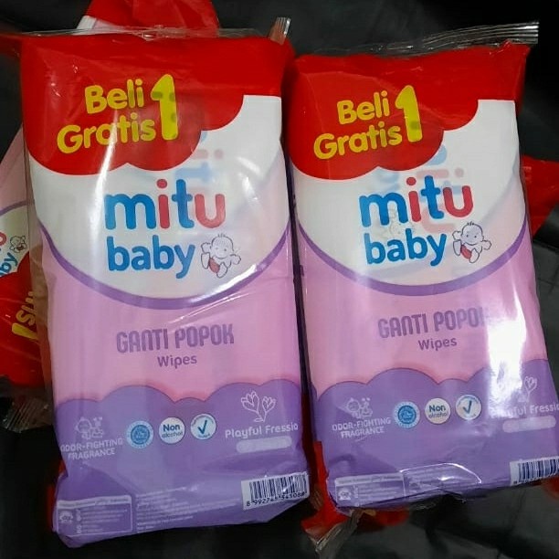 Mitu baby Tissue basah buy 1 get 1 biru/pink/ungu