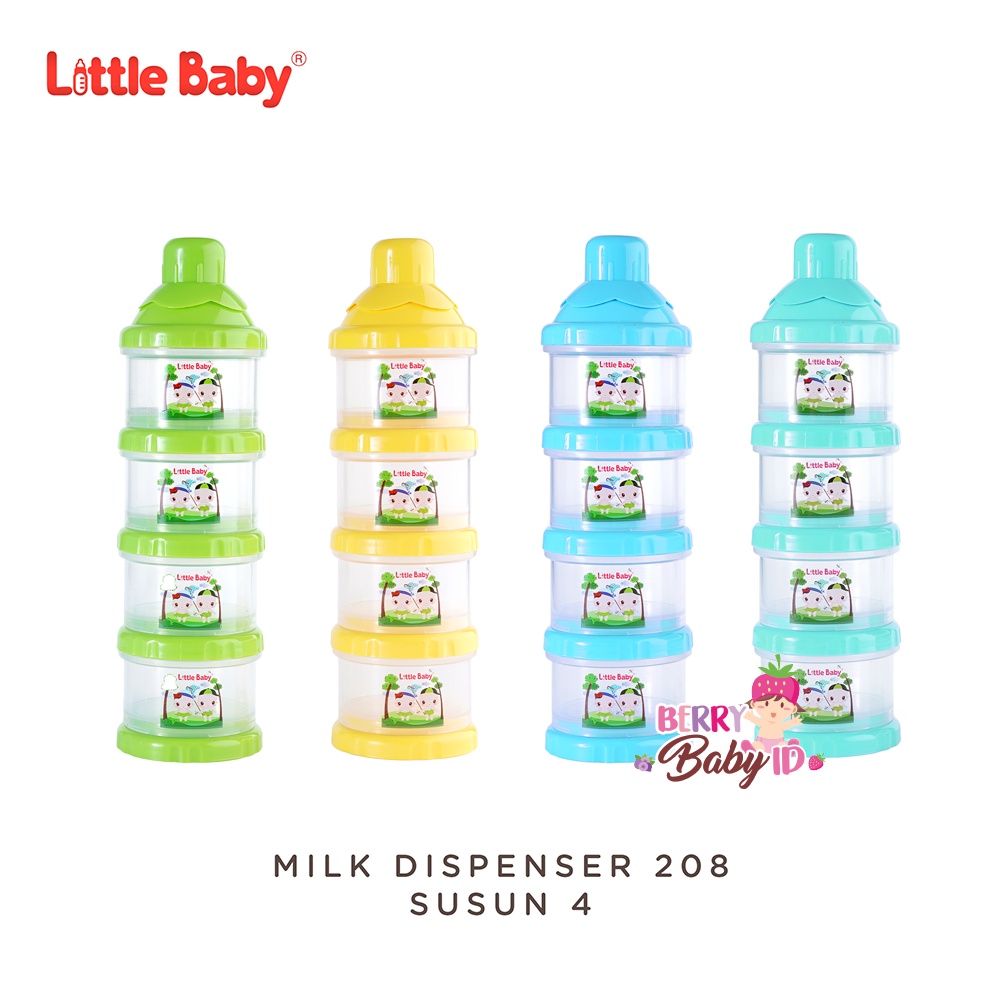 Little Baby Milk Dispenser Kontainer Wadah Susu Susun 4 #208 Berry Mart