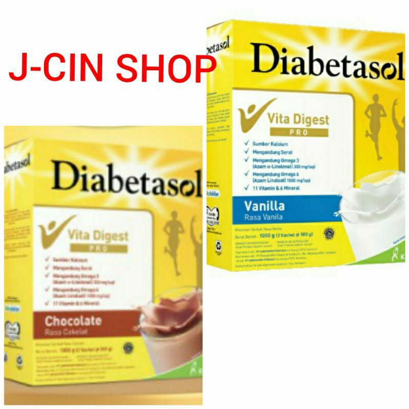 

Diabetasol 1000 gr vanila/coklat