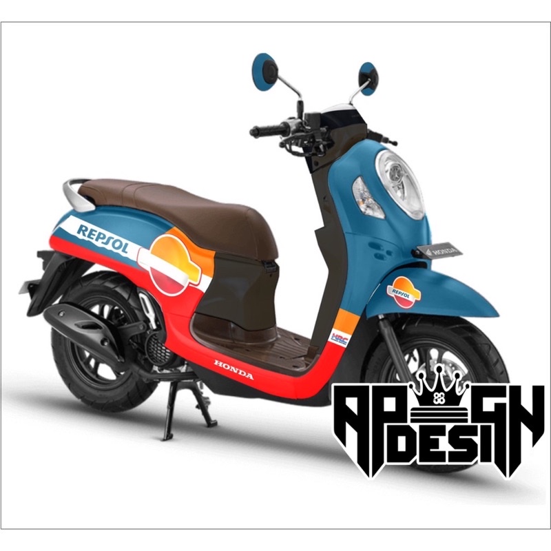 Decal scoopy full body Full Blok Decal Scopy Dekal New Fi skopi karbu 2010 2011 2012 2013 2014 2015 