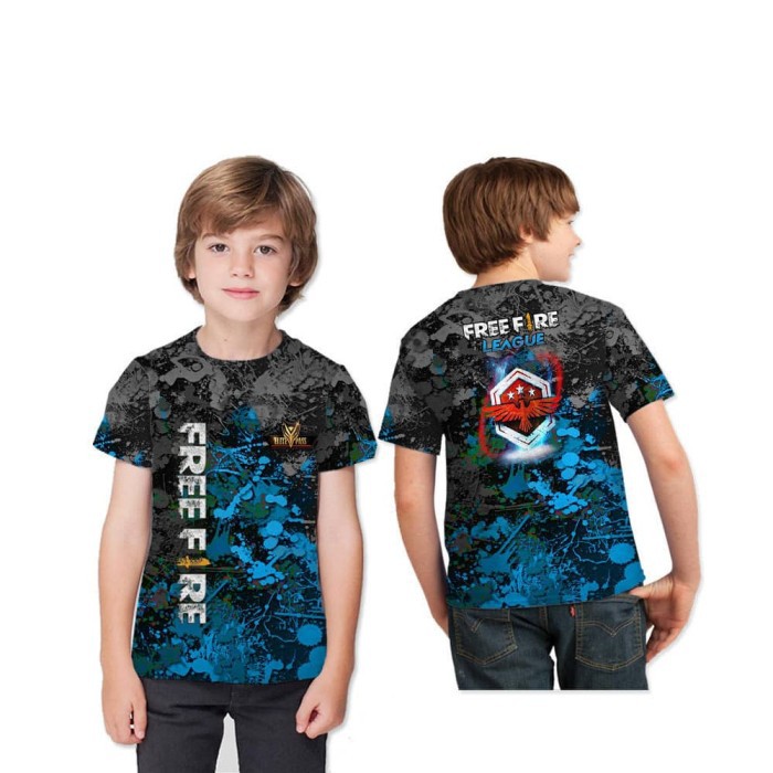 Spesial Kaos Anak Laki-laki Tangan Pendek FREE FIRE FF Elite Pass Master02 Limited