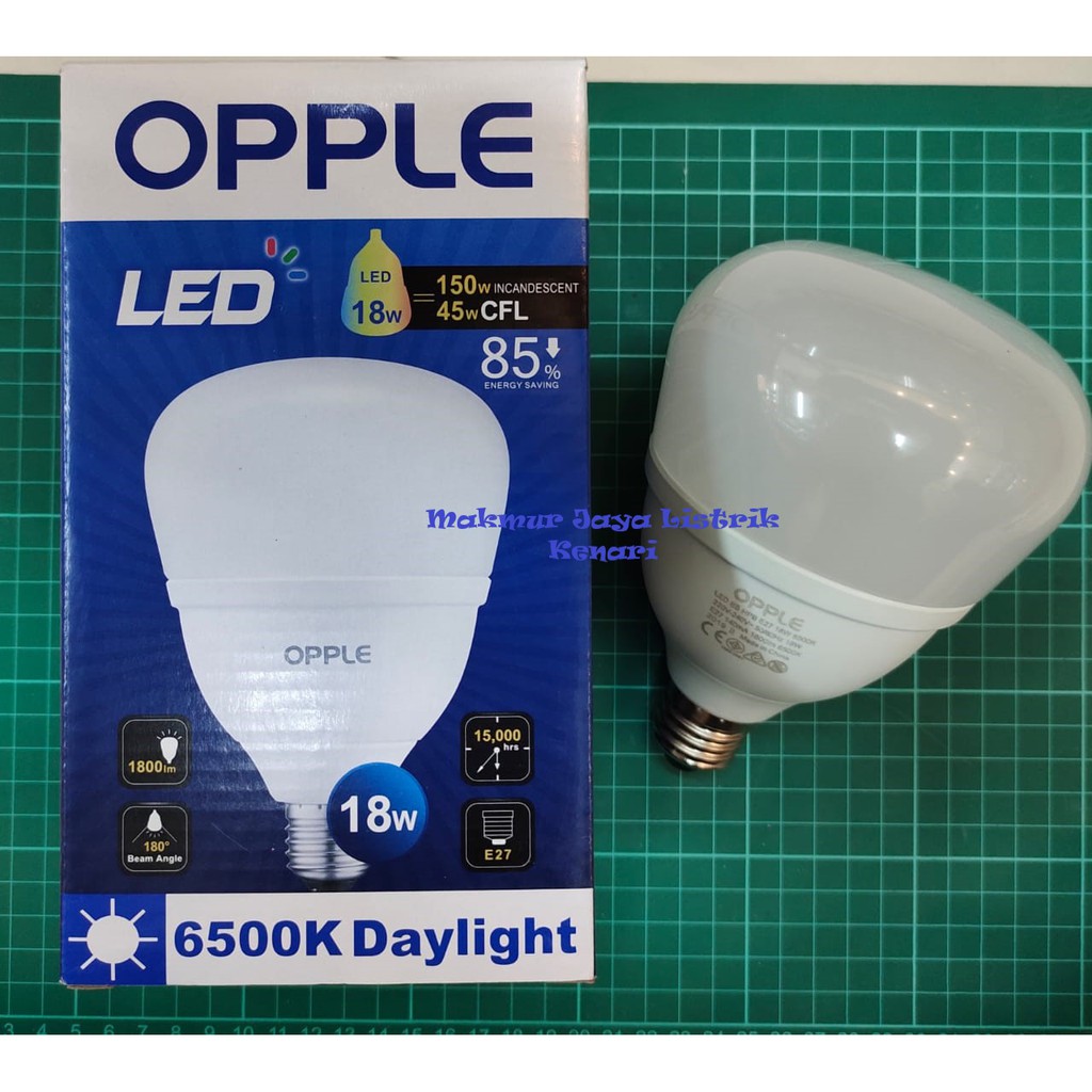 OPPLE Bohlam Lampu HPB LED Putih Daylight 18 Watt 18W 18Watt