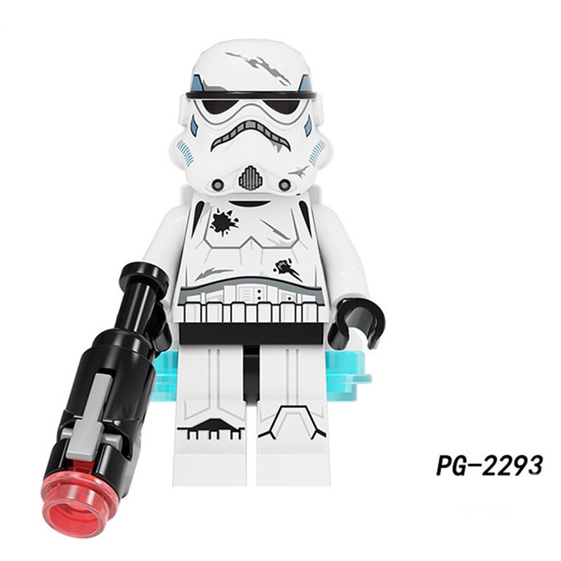 1pc Mainan Puzzle Balok Bangunan Model Stormtrooper Luke Skywalker Wars Bahan ABS Untuk Hadiah Anak