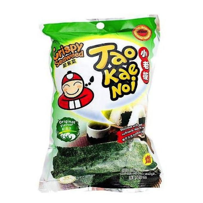 

Tao Kae Noi Crispy Original [32 g] Crispy Seaweed Snack Rumput Laut